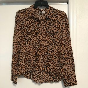 Cheetah print blouse